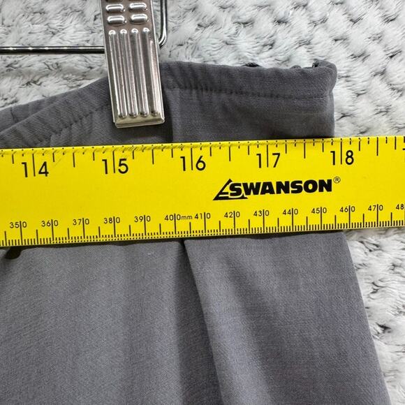 Eileen Fisher Pants Womens L Gray Stretch Pull On Lightweight Straight Mid Rise - Picture 13 of 16